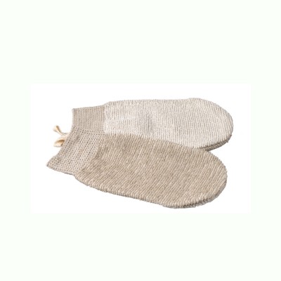 Bamboo Fiber Exfoliating Glove, Natural Bath Glove